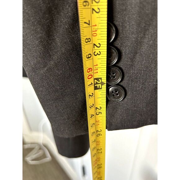 Jones of New York Men's 3 Button Blazer Sport Jacket Dark Gray Wool Size 40R - Picture 12 of 13